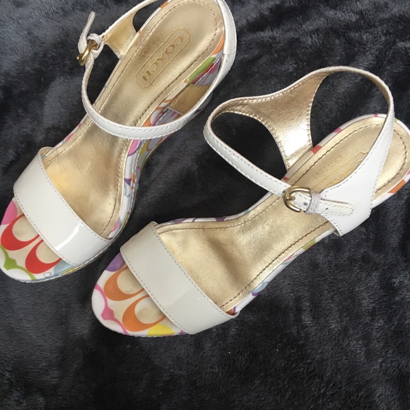 Multi-color Coach wedge - Picture 2 of 4